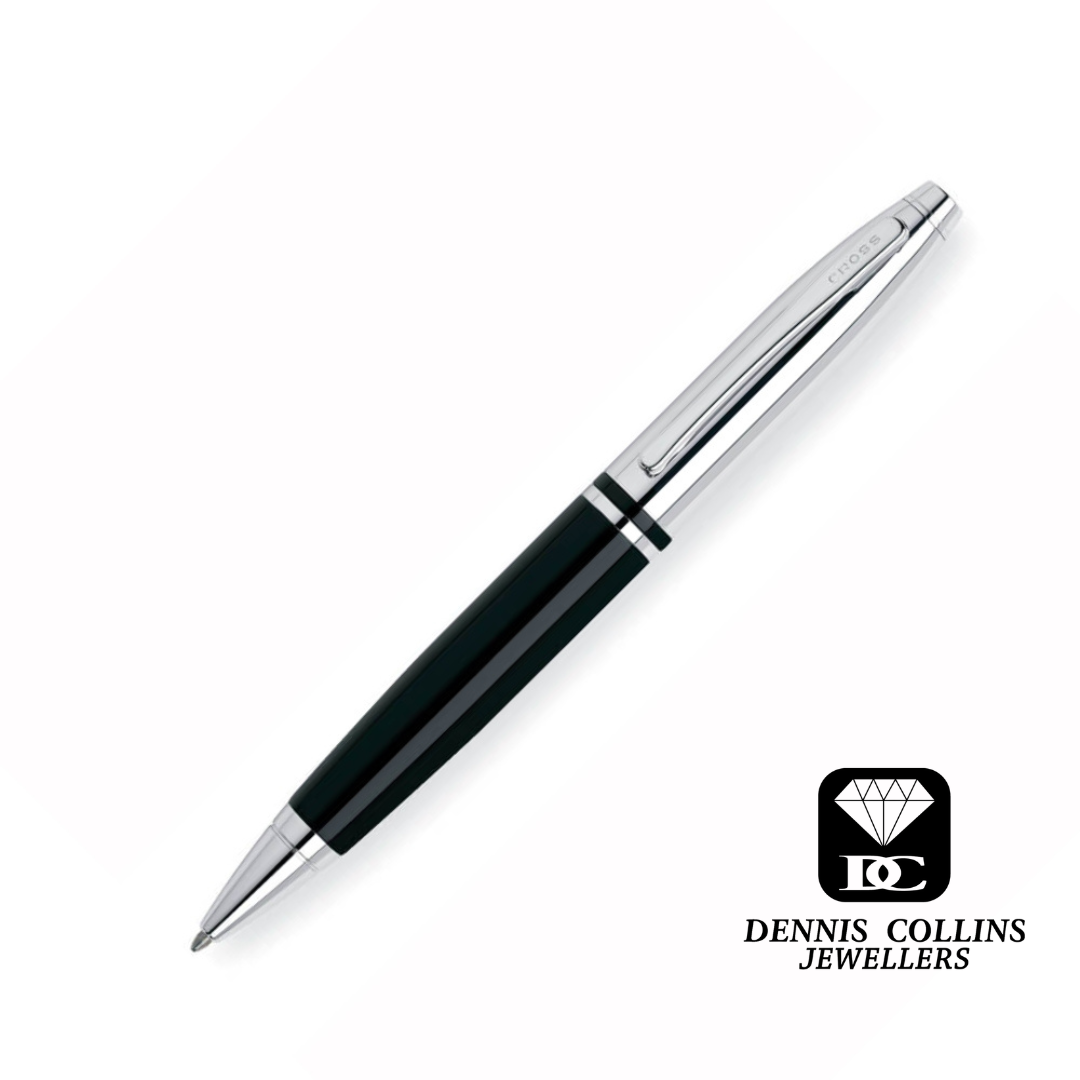 Cross Calais - Chrome and Black - Ball Point