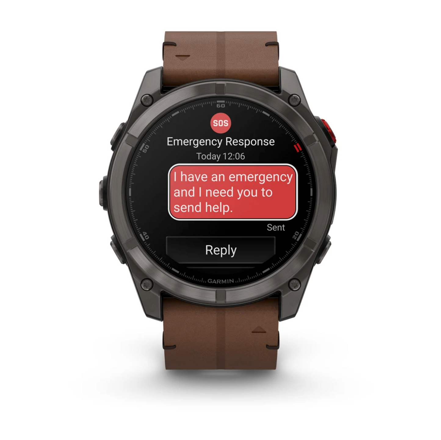 Garmin Fenix 8 Pro – 51 mm, AMOLED Sapphire, Carbon grey DLC titanium with Chestnut leather band