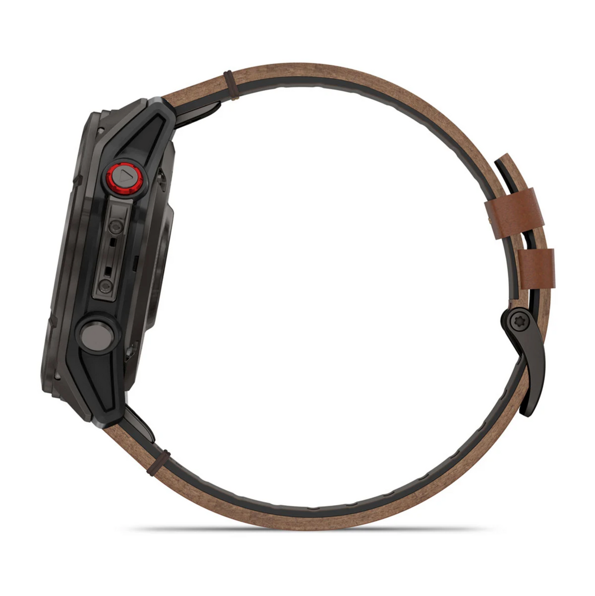 Garmin Fenix 8 Pro – 51 mm, AMOLED Sapphire, Carbon grey DLC titanium with Chestnut leather band