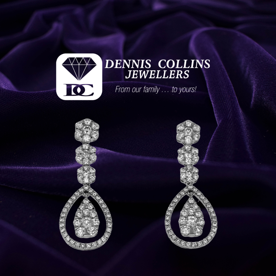 Ladies gold sales drop earrings