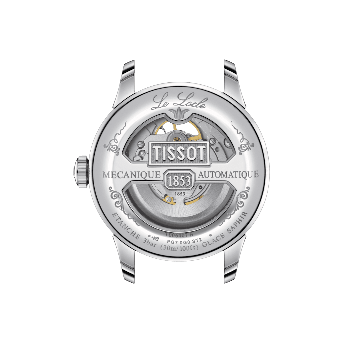 Tissot Le Locle Powermatic 80 Open Heart on brown leather