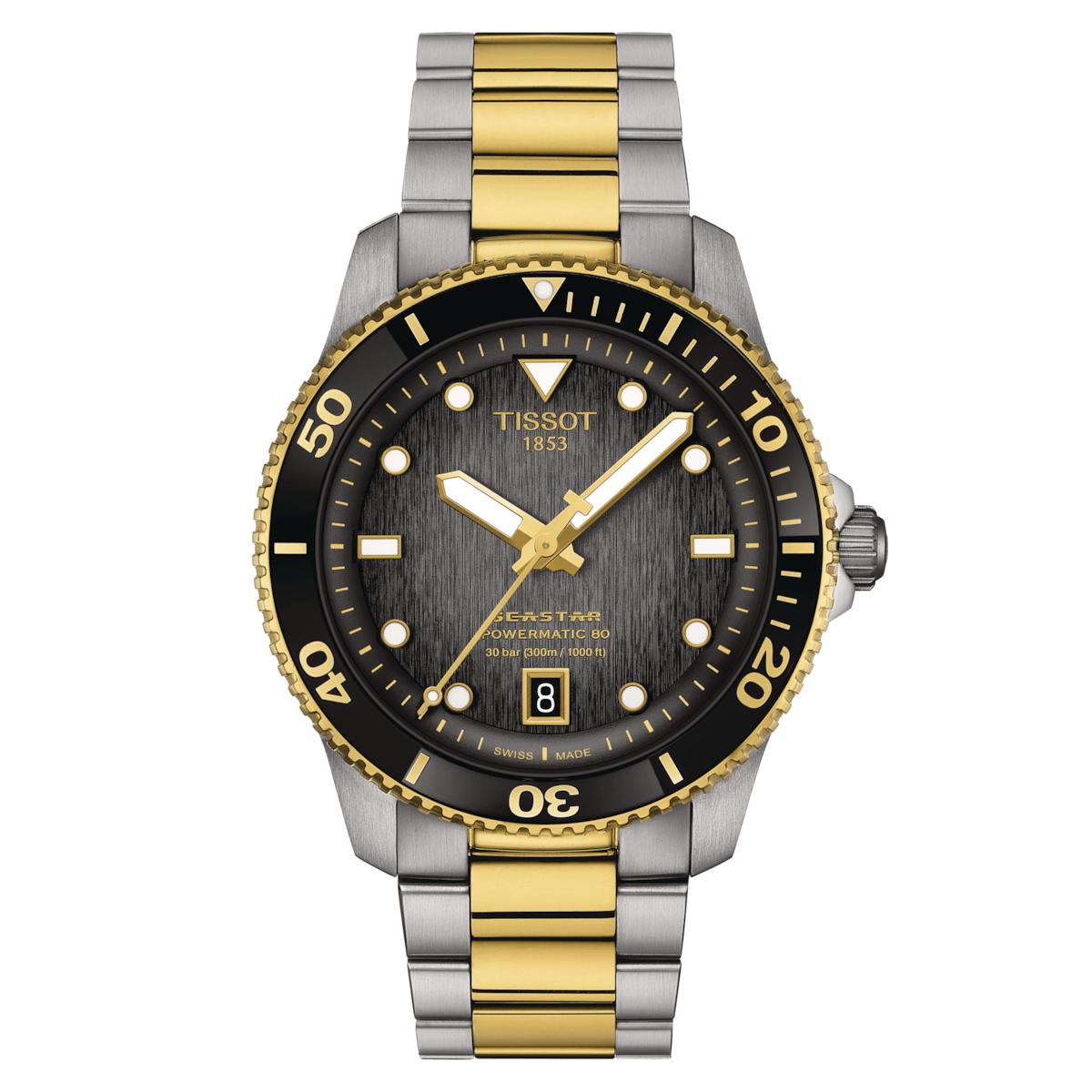 Tissot Seastar 1000 Powermatic 80 40mm Two Tone