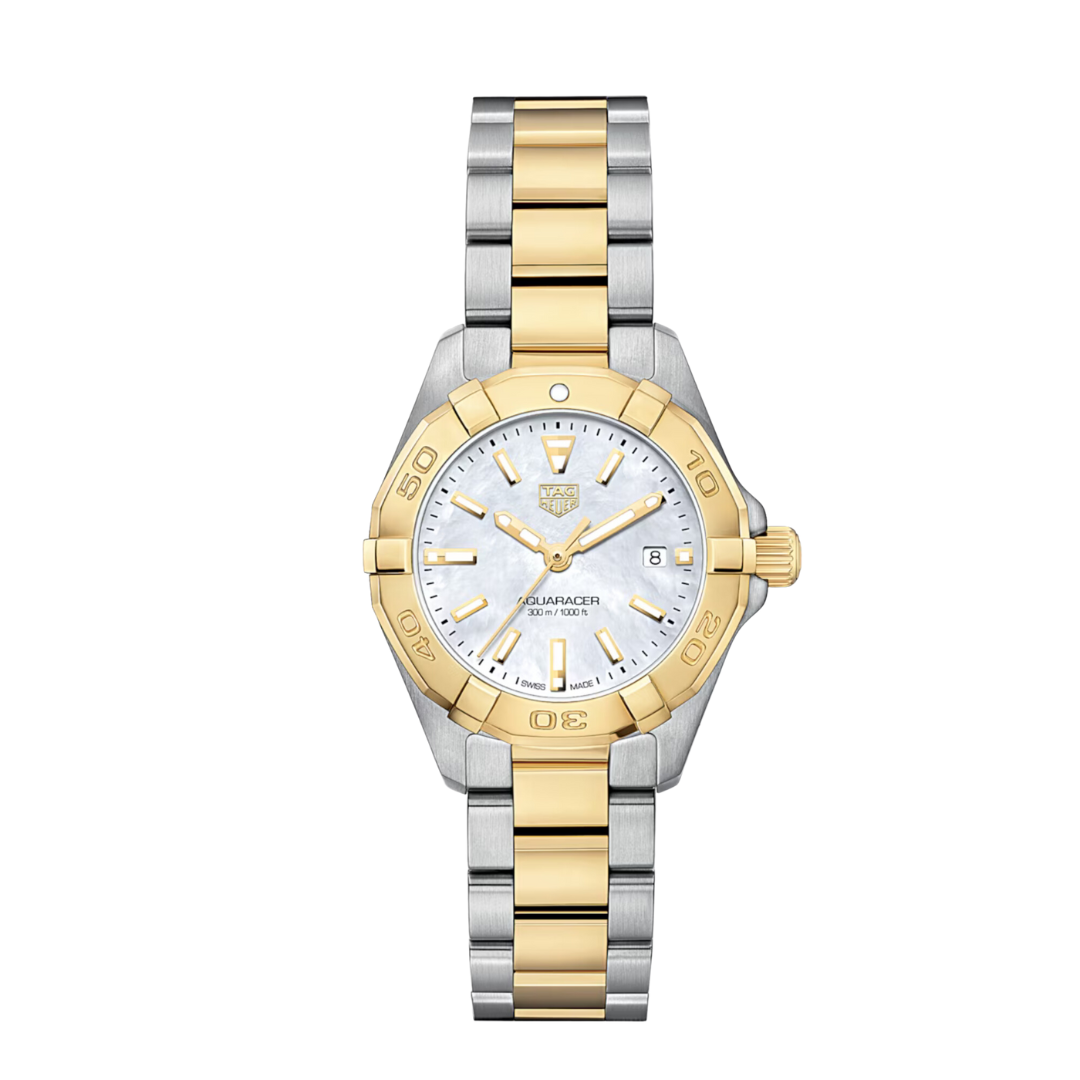Tag heuer aquaracer womens mother of pearl watch best sale
