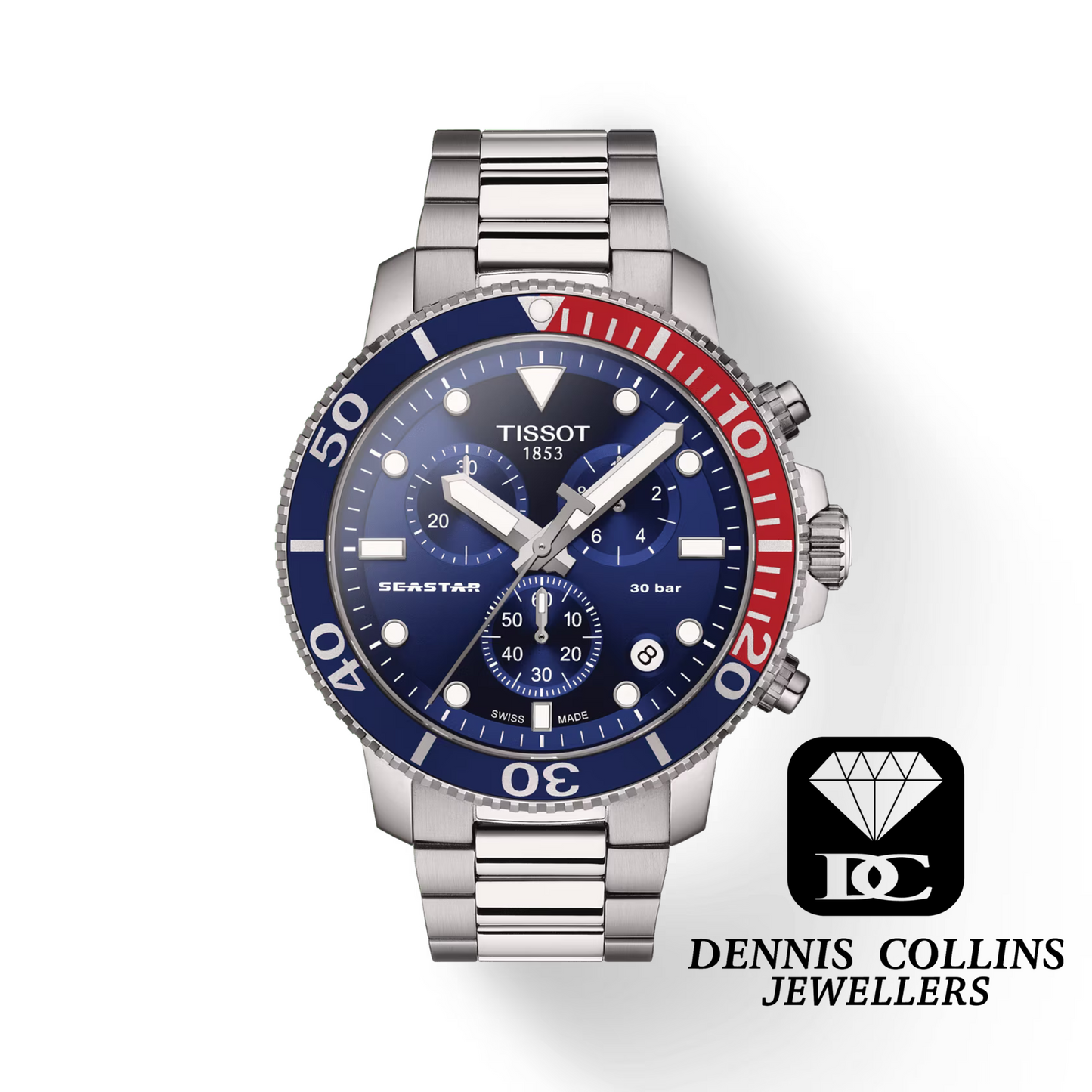 Tissot Seastar 1000 Chronograph - Pepsi Blue