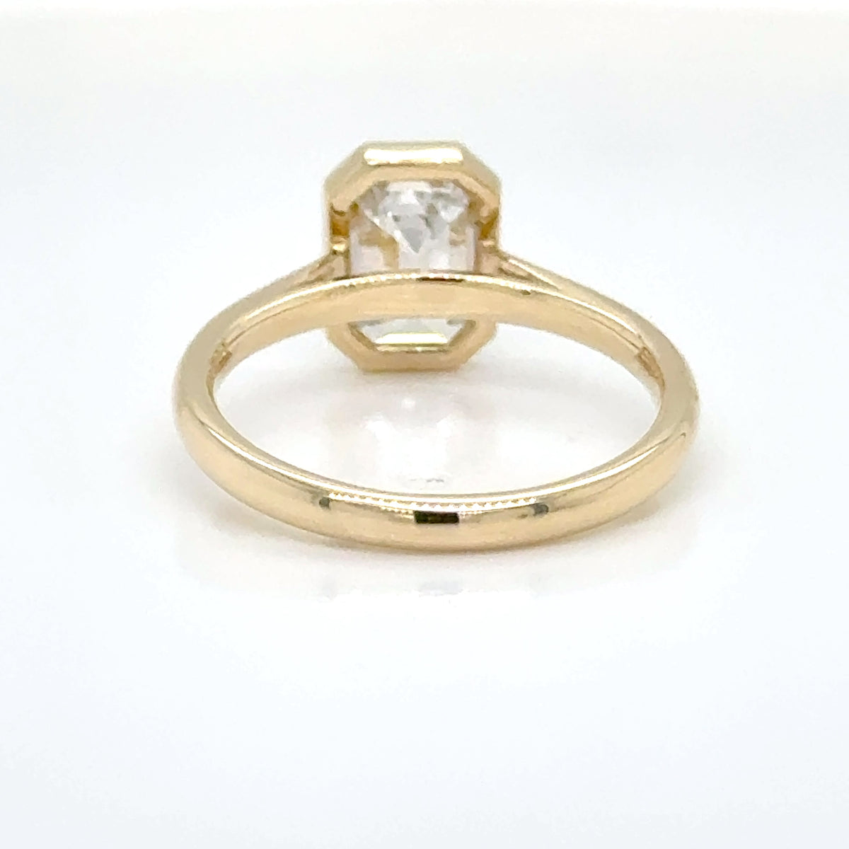 9ct Yellow Gold 2.04ct Emerald Cut Lab-Grown Diamond Ring
