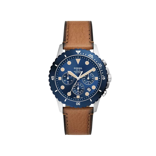 Fossil FB-01 Chronograph Tan LiteHide™ Leather Watch
