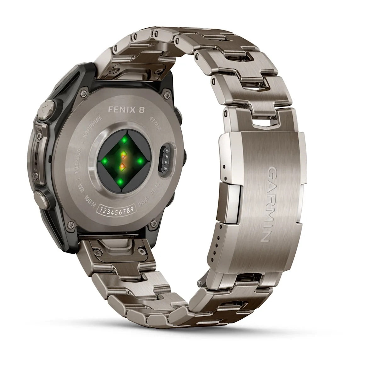 Garmin fēnix® 8 – 47 mm, AMOLED Sapphire, Titanium with Vented titanium bracelet