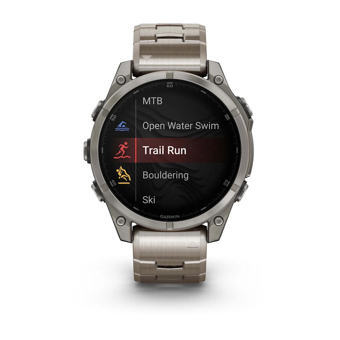 Garmin fēnix® 8 – 47 mm, AMOLED Sapphire, Titanium with Vented titanium bracelet