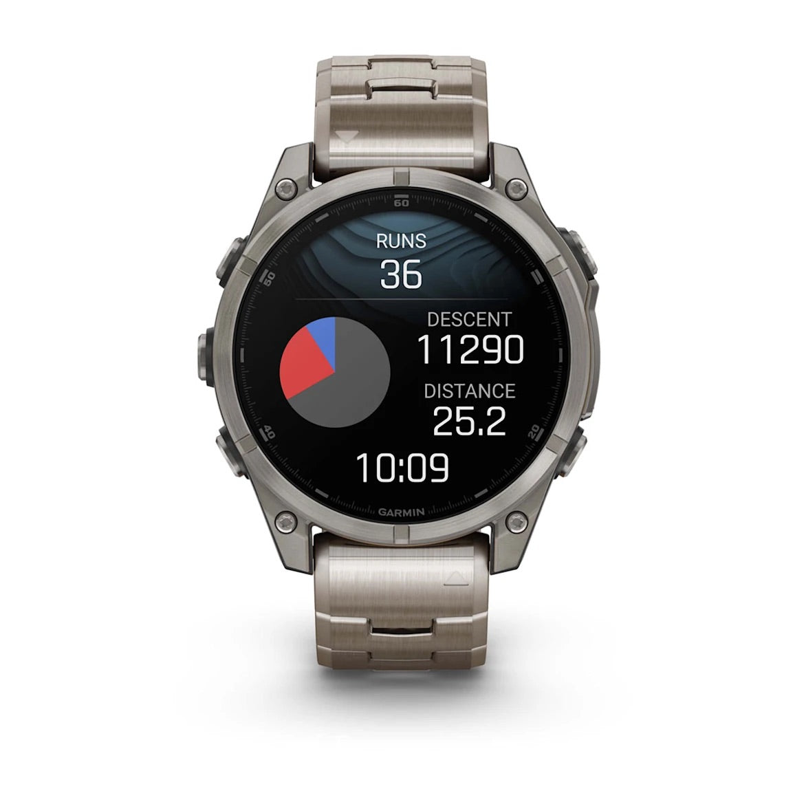 Garmin fēnix® 8 – 47 mm, AMOLED Sapphire, Titanium with Vented titanium bracelet