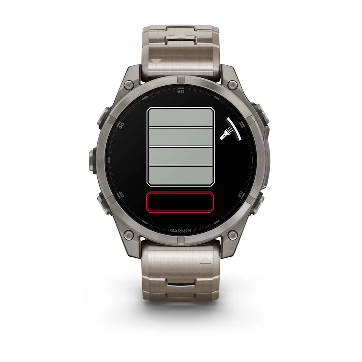 Garmin fēnix® 8 – 47 mm, AMOLED Sapphire, Titanium with Vented titanium bracelet