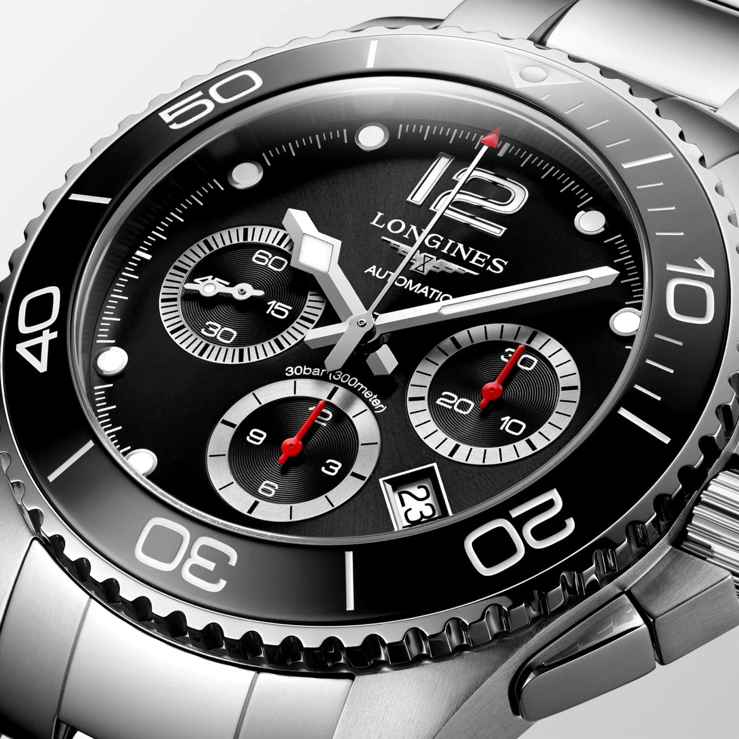 Longines HydroConquest 43mm Chronograph Black