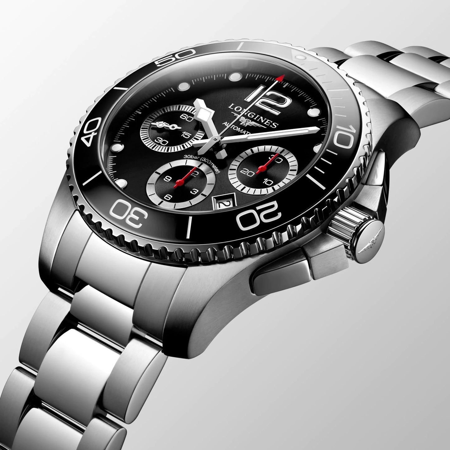 Longines HydroConquest 43mm Chronograph Black