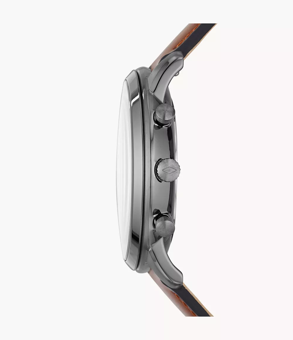 Neutra Chronograph Amber Leather Watch