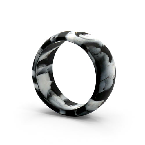 Core Silicone Band Black & White 7mm