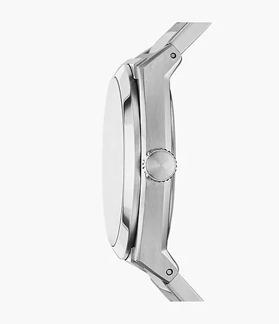 Everett Three-Hand Date Stainless Steel Watch