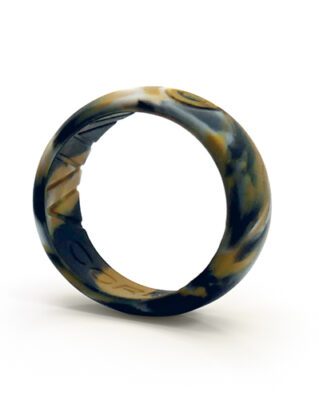 Core Silicone Band Gold & Black 7mm