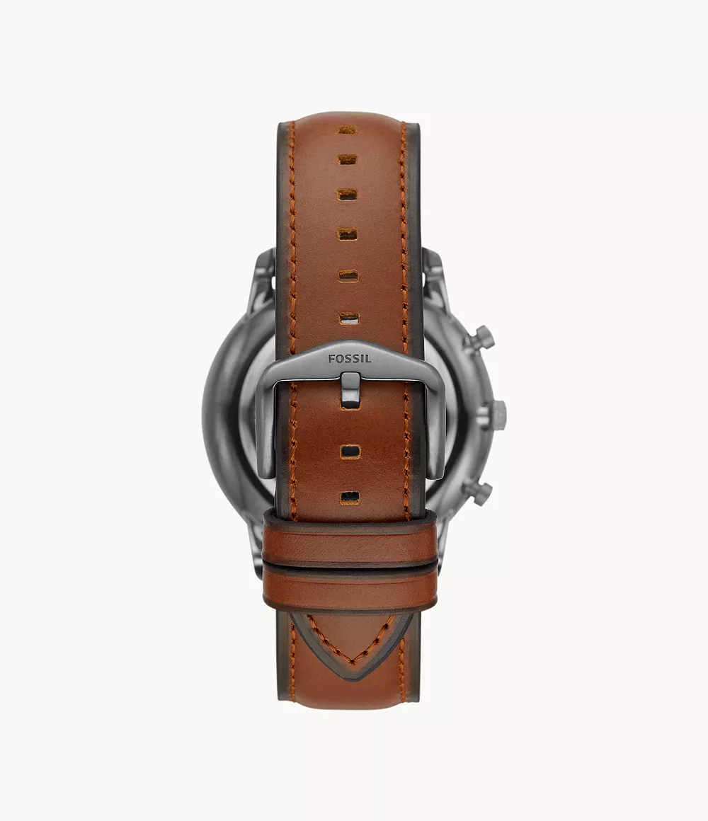 Neutra Chronograph Amber Leather Watch