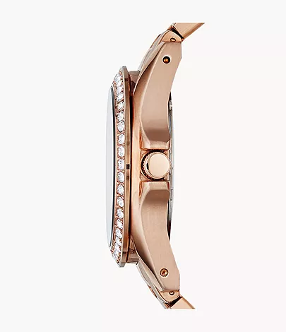 Fossil Riley Multifunction Rose Gold-Tone Stainless Steel Watch