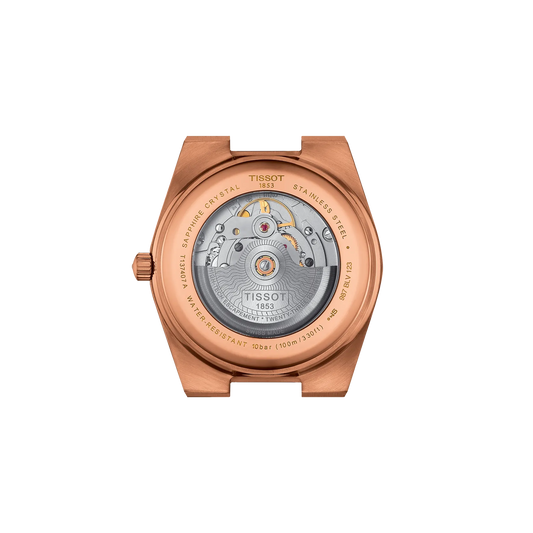 Tissot PRX 40mm Automatic Rose Gold PVD + Blue Dial