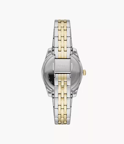 Fossil Scarlette Mini Three-Hand Date Two-Tone Stainless Steel Watch