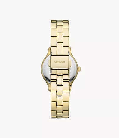 Fossil Modern Sophisticate Three-Hand Gold-Tone Stainless Steel Watch