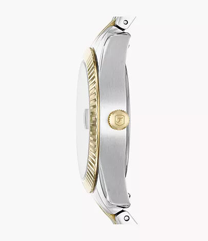 Fossil Scarlette Mini Three-Hand Date Two-Tone Stainless Steel Watch