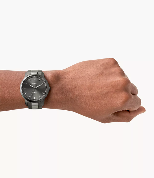 The Minimalist Three-Hand Smoke Stainless Steel Watch