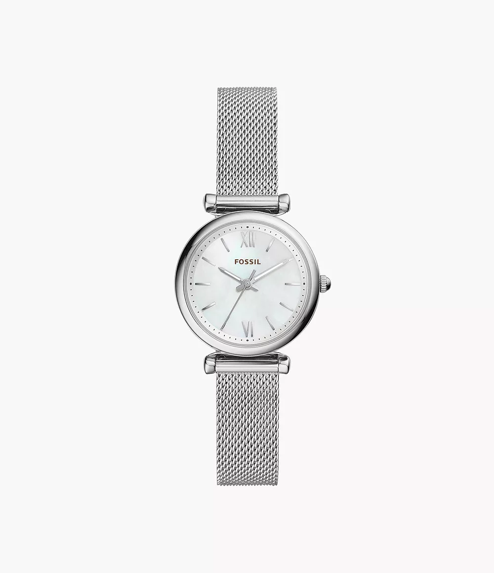 Carlie Three-Hand Stainless Steel Watch