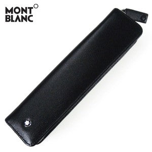 Montblanc Black Leather Meisterstuck Classique 1 Pen Zip Pouch