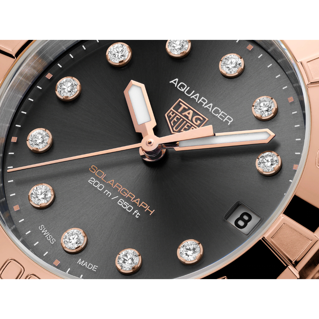 TAG Heuer Aquaracer Professional 200 Solargraph 18K 5N Rose Gold