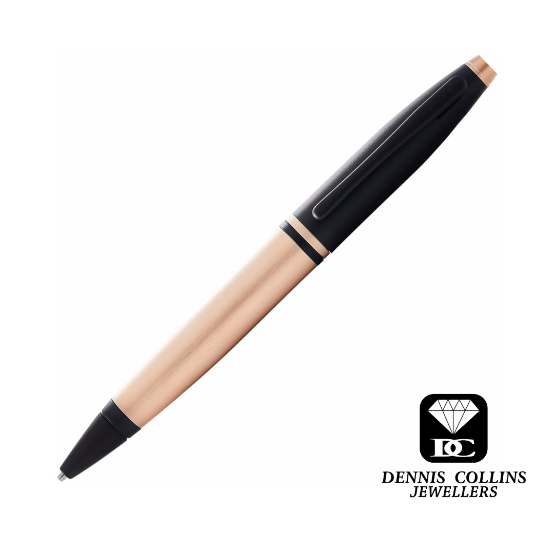 Cross Calais - Rose Gold and Black - Ball Point