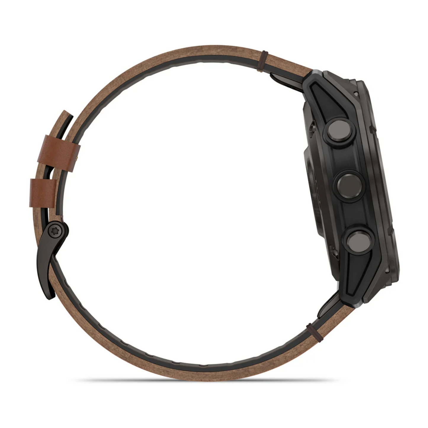 Garmin Fenix 8 Pro – 51 mm, AMOLED Sapphire, Carbon grey DLC titanium with Chestnut leather band