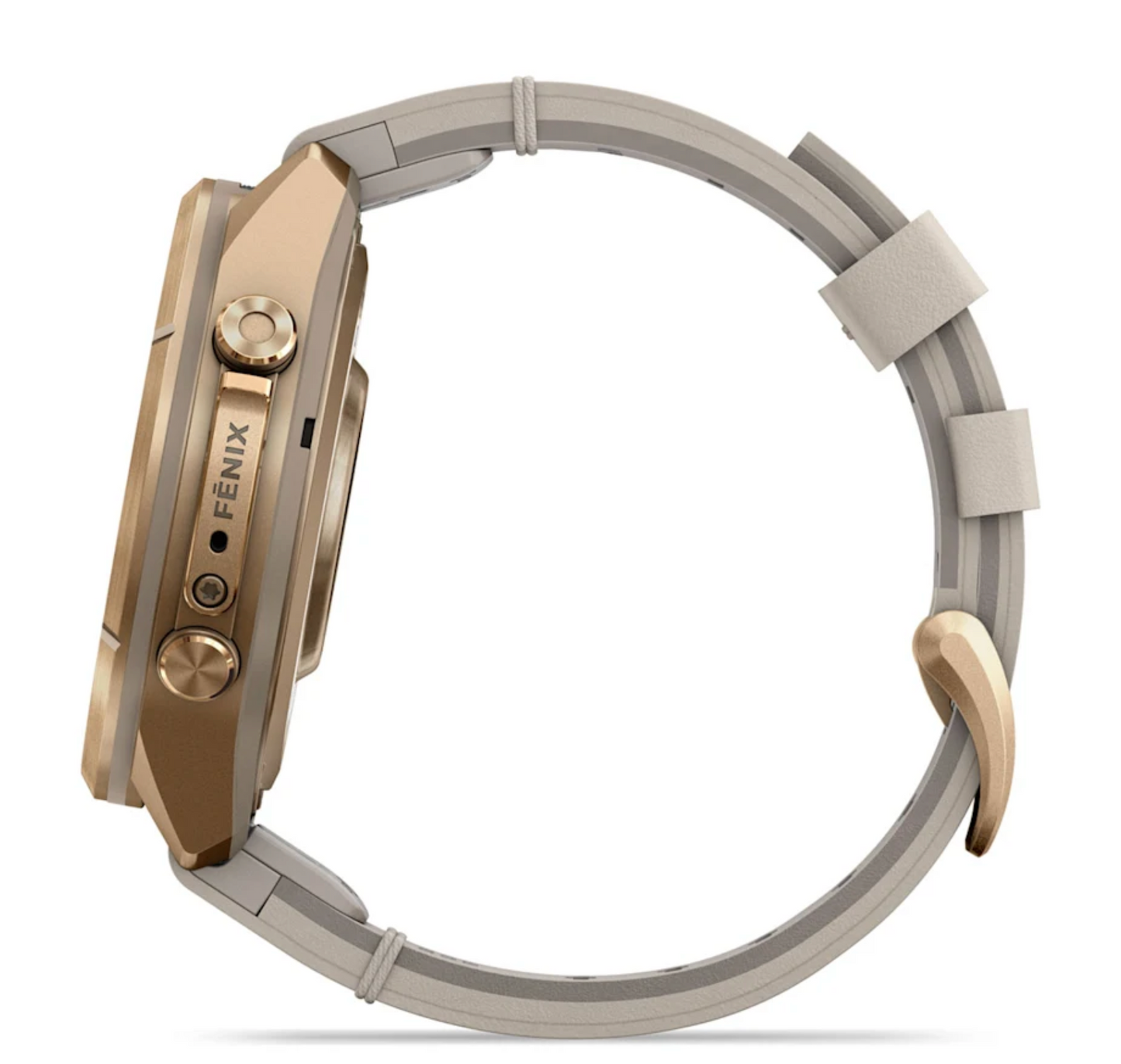 Garmin Fenix 9 Pro - 43 mm - inReach - Autumn Gold Titanium with Bone Leather Band