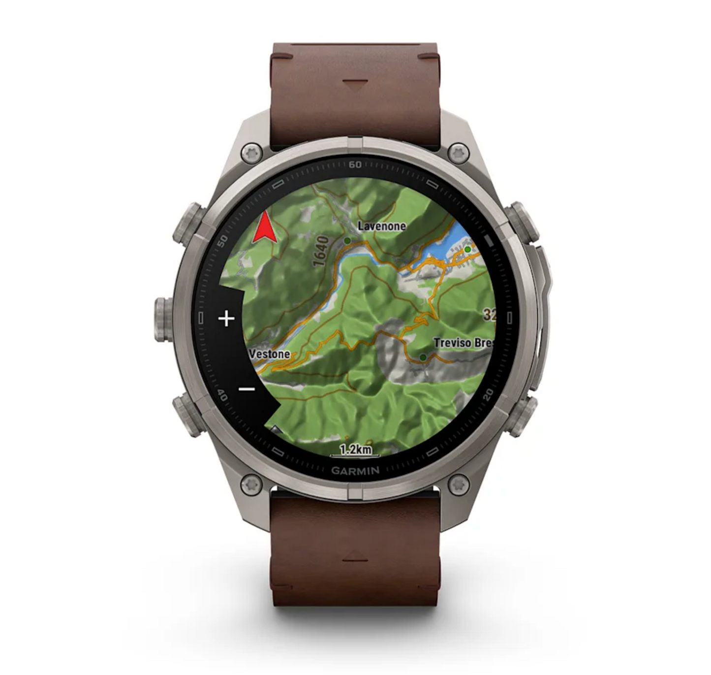 Garmin Fenix 9 Pro - 47 mm - inReach - Walnut Leather Band