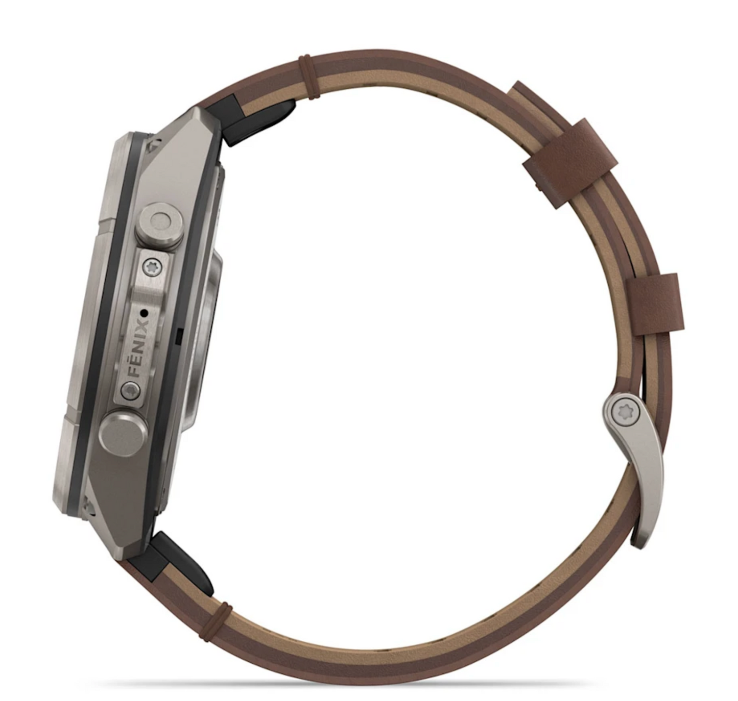 Garmin Fenix 9 Pro - 47 mm - inReach - Walnut Leather Band