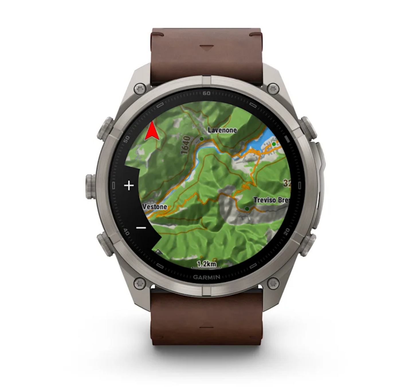 Garmin Fenix 9 Pro - 51 mm - inReach - Walnut Leather Band