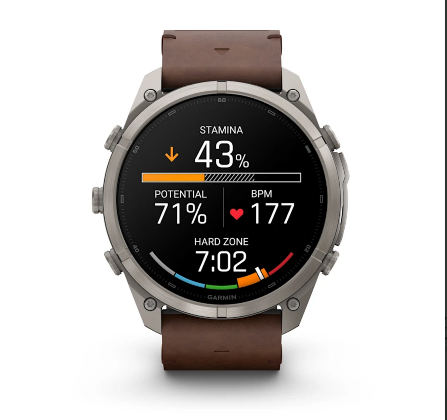 Garmin Fenix 9 Pro - 51 mm - inReach - Walnut Leather Band