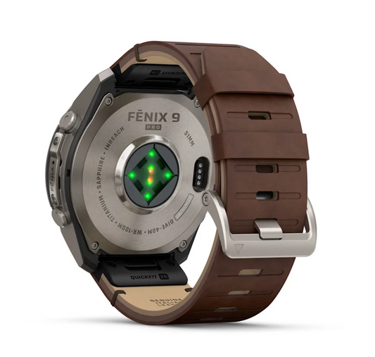 Garmin Fenix 9 Pro - 51 mm - inReach - Walnut Leather Band