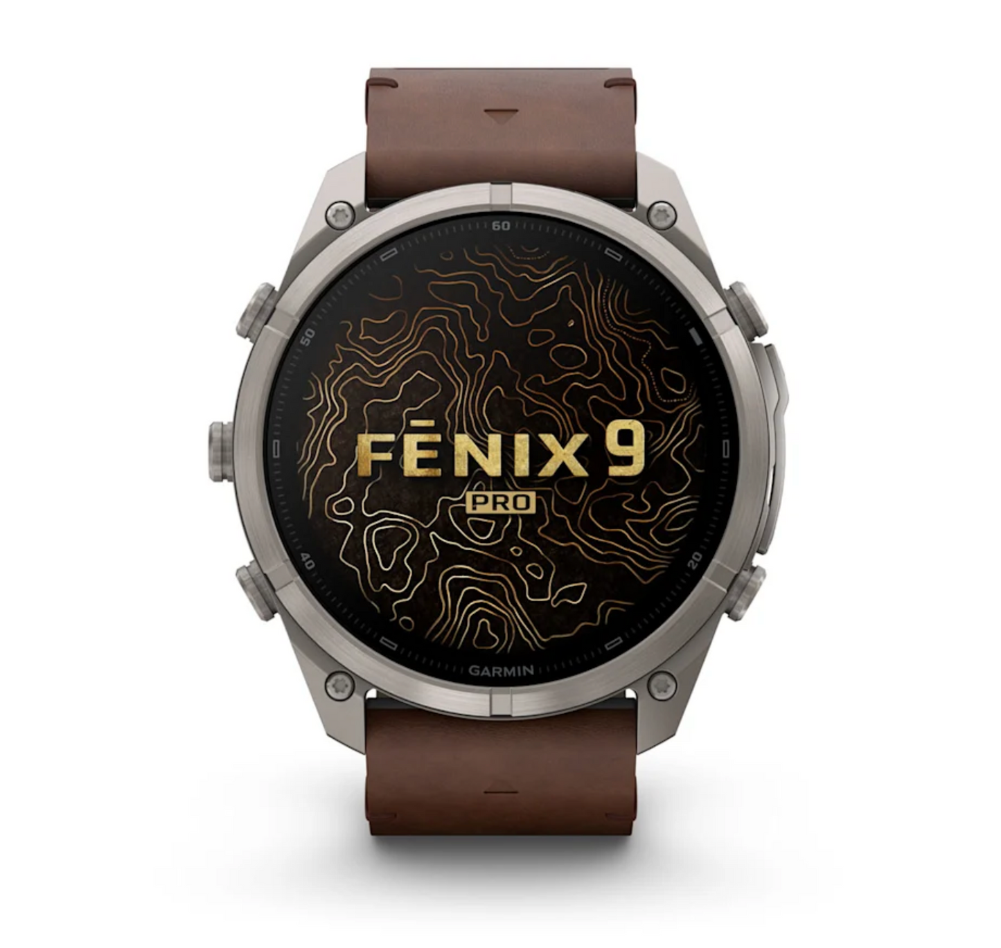 Garmin Fenix 9 Pro - 51 mm - inReach - Walnut Leather Band