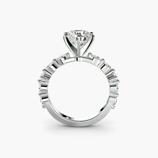 Solitaire with Eternity Pavé