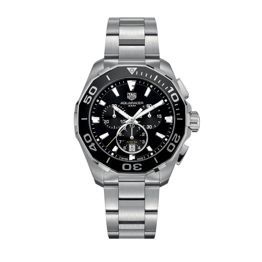 TAG Heuer Aquaracer - Quartz Chronograph, 43 mm, Steel, Black Dial