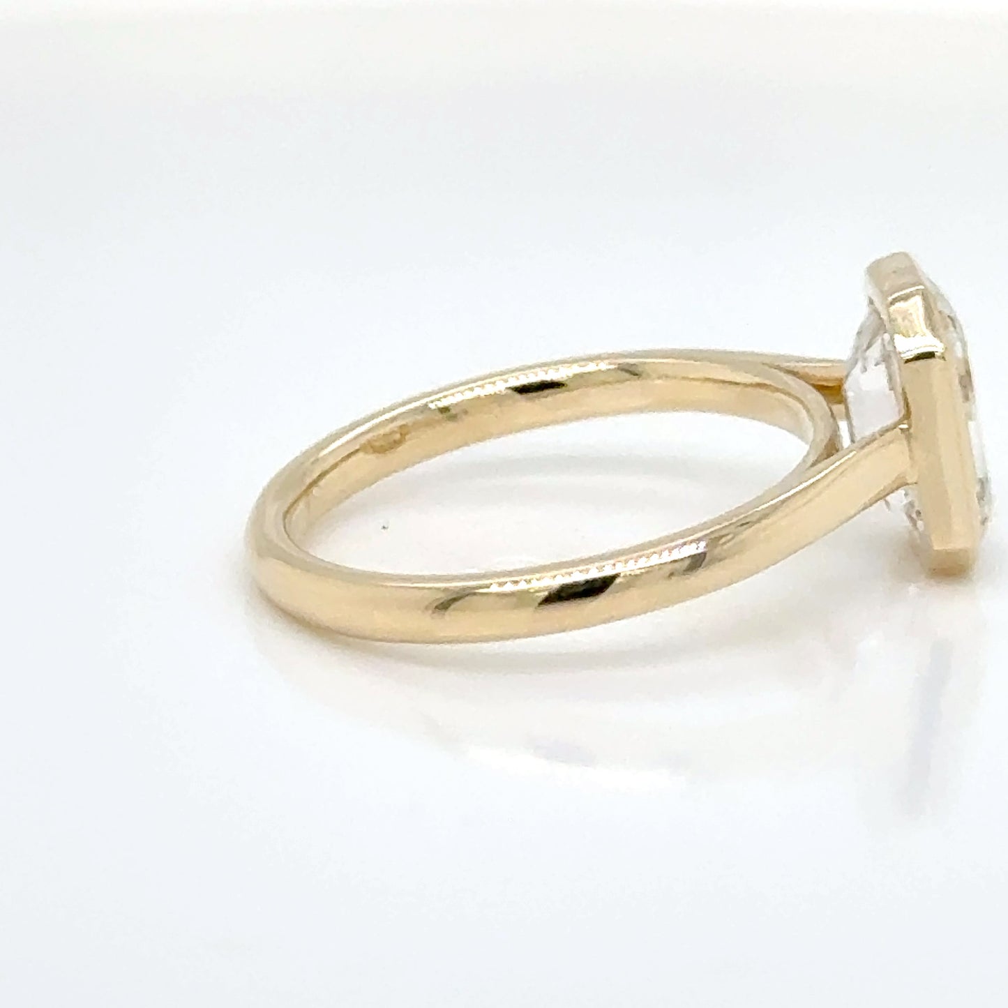 9ct Yellow Gold 2.04ct Emerald Cut Lab-Grown Diamond Ring