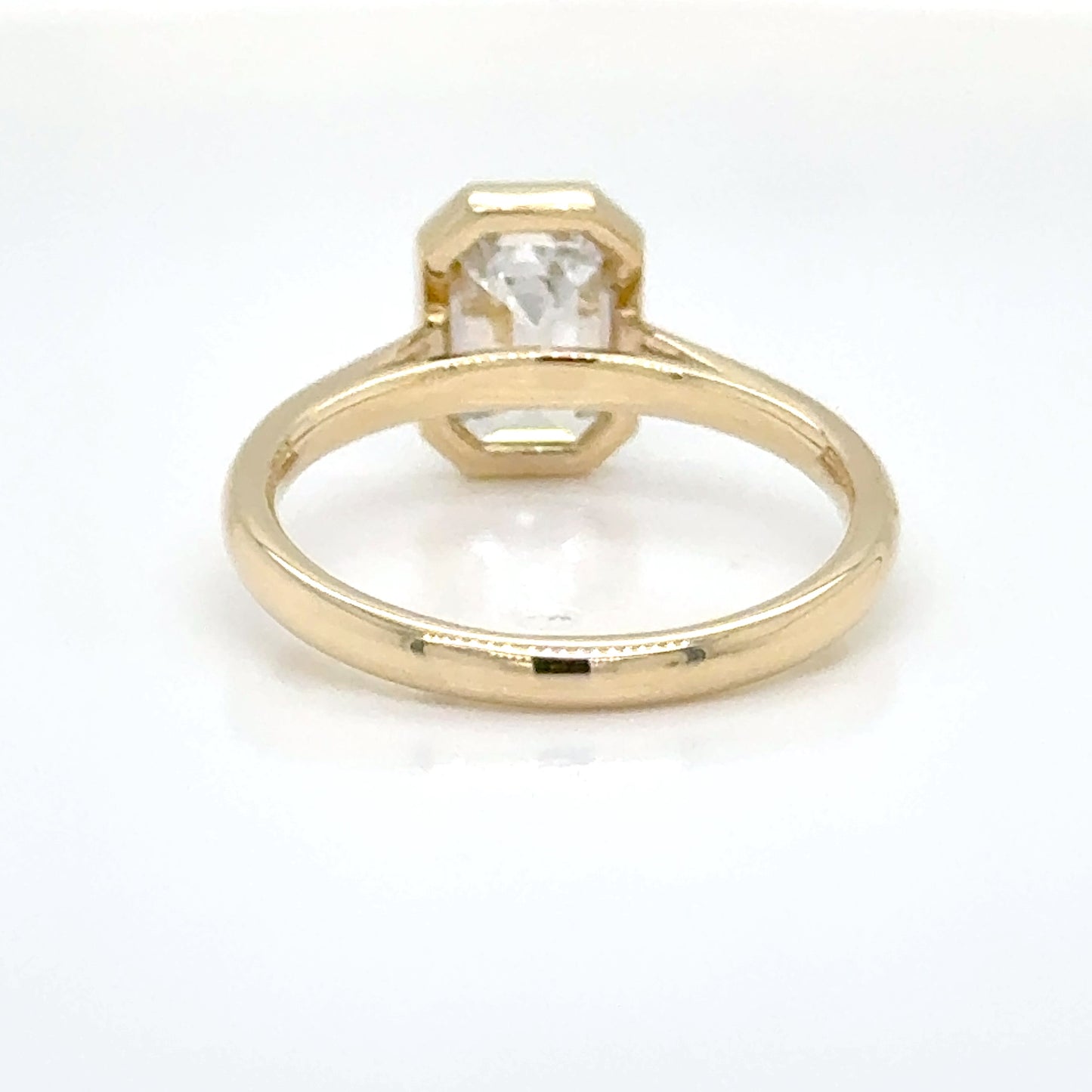 9ct Yellow Gold 2.04ct Emerald Cut Lab-Grown Diamond Ring