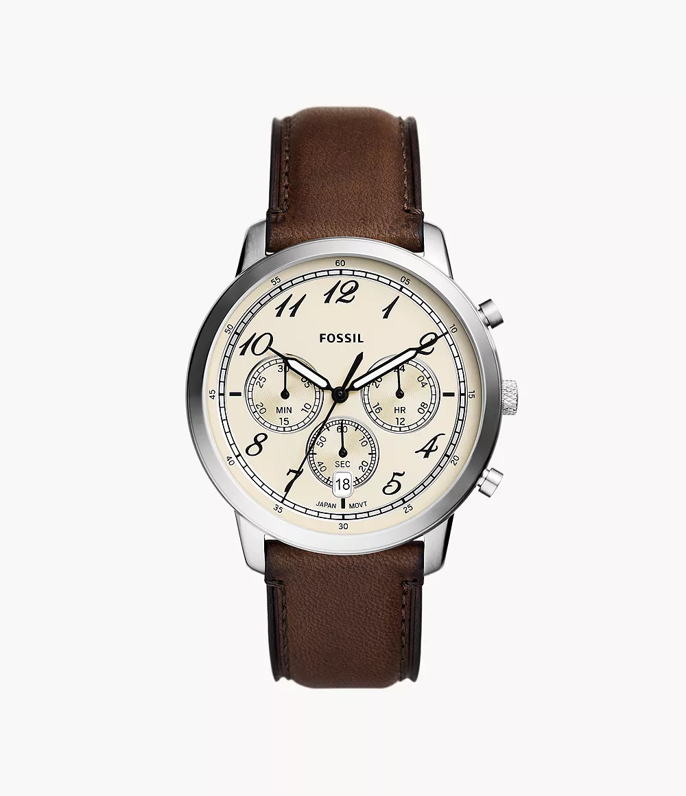 Neutra Chronograph Brown Leather Watch